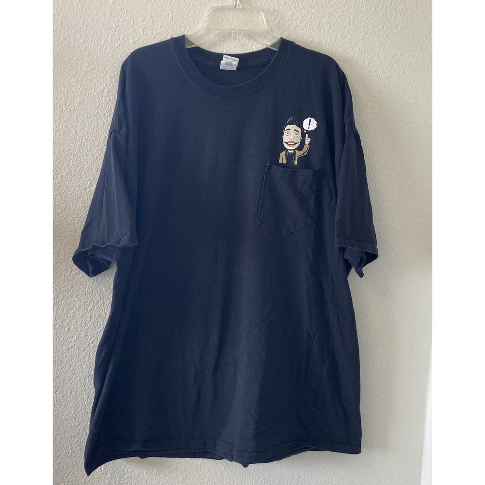 PANIC AT THE DISCO 2019 Tour Band Shirt Unisex T Shirt Size 2XL Pocket Black